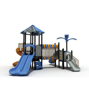 学校のための子供の屋外の遊び場の森のスライドのプレイセット