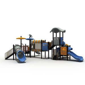 宇宙プレイセット遊園地用モジュラースライド付き屋外プレイハウスカスタマイズ可能な遊具